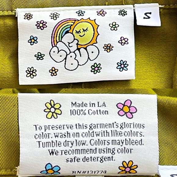 Big Bud Press Everyday Utility Jumpsuit Cotton Olive Green Small EUC - Picture 8 of 13